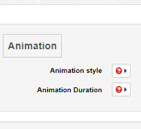 Using the 'Animation' section